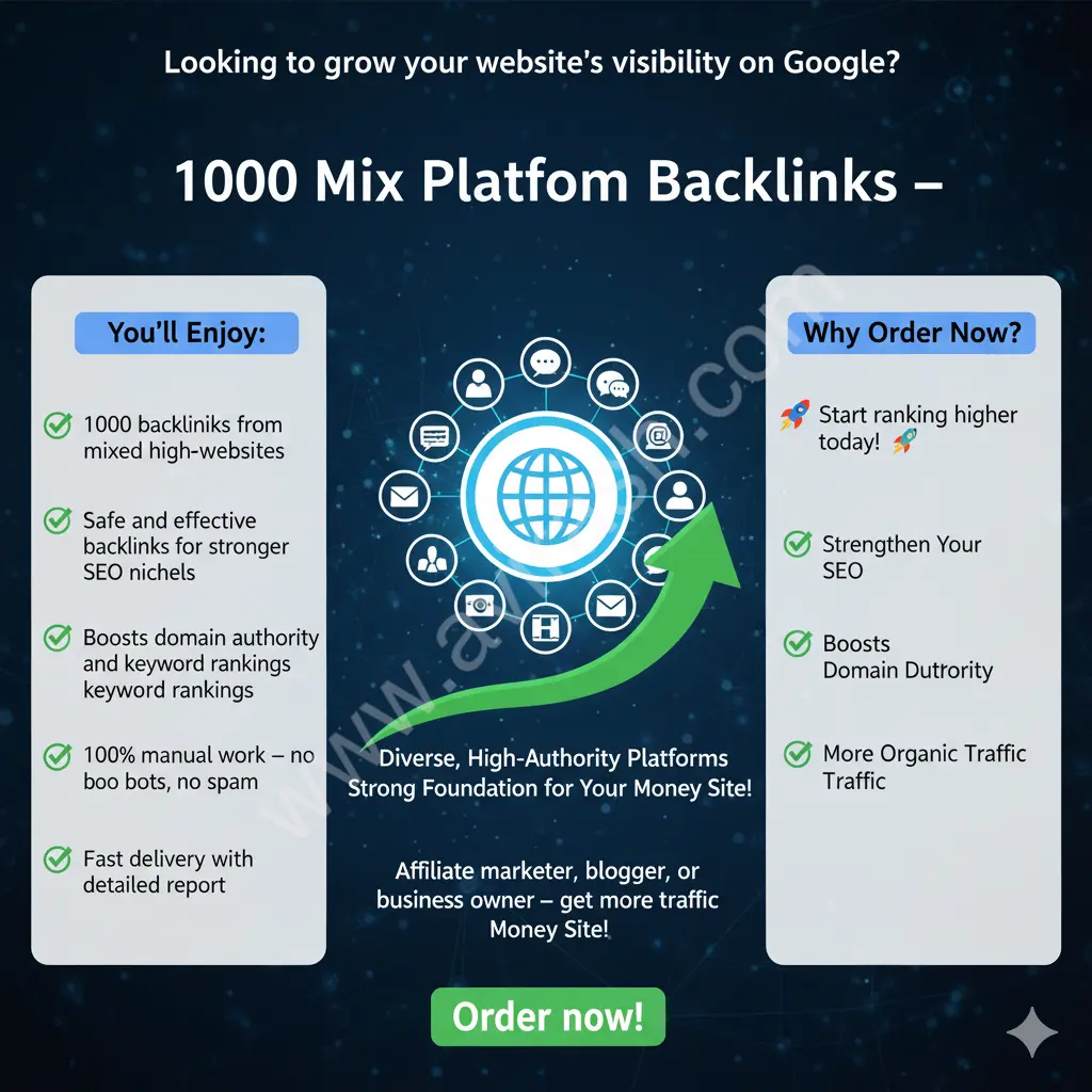 1000 Mix Backlinks – Boost Your Website Ranking