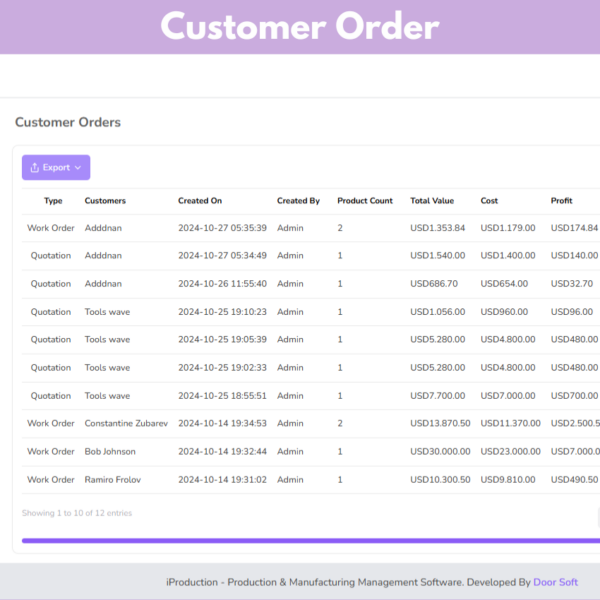 Production and Manufacture Management Software-18