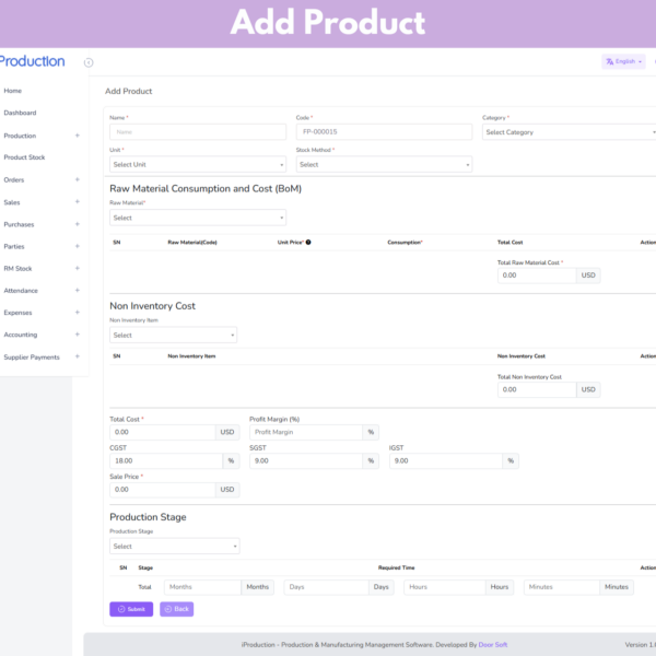 Production and Manufacture Management Software-18