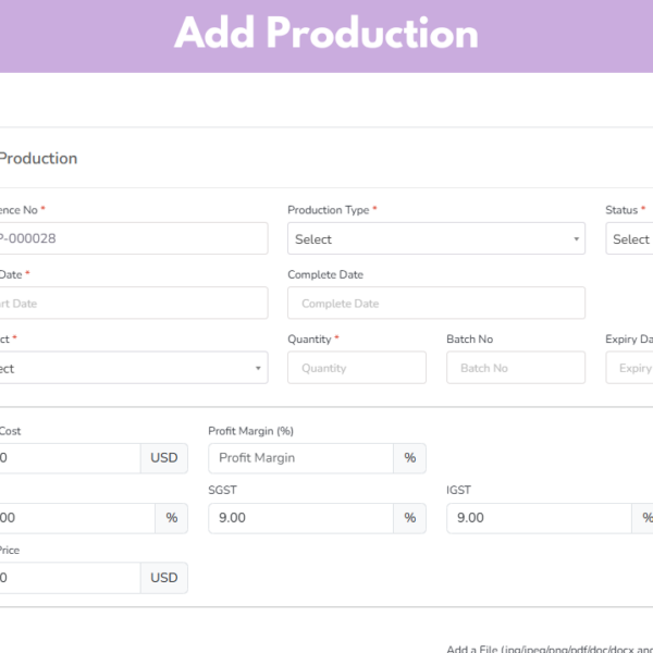 Production and Manufacture Management Software-18