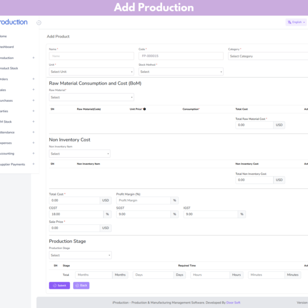 Production and Manufacture Management Software-18