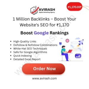 1 Million Backlinks – Boost Your Website’s SEO for ₹1,170