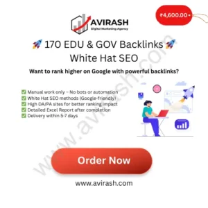 170 EDU & GOV Backlinks – White Hat SEO