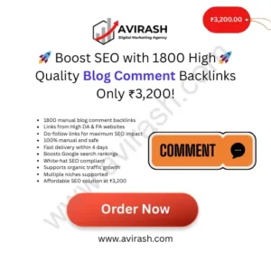 1800 High-Quality Blog Comment Backlinks
