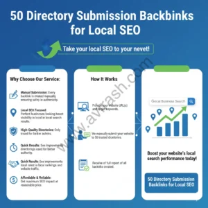 50 Directory Submissions Backlink for Local SEO